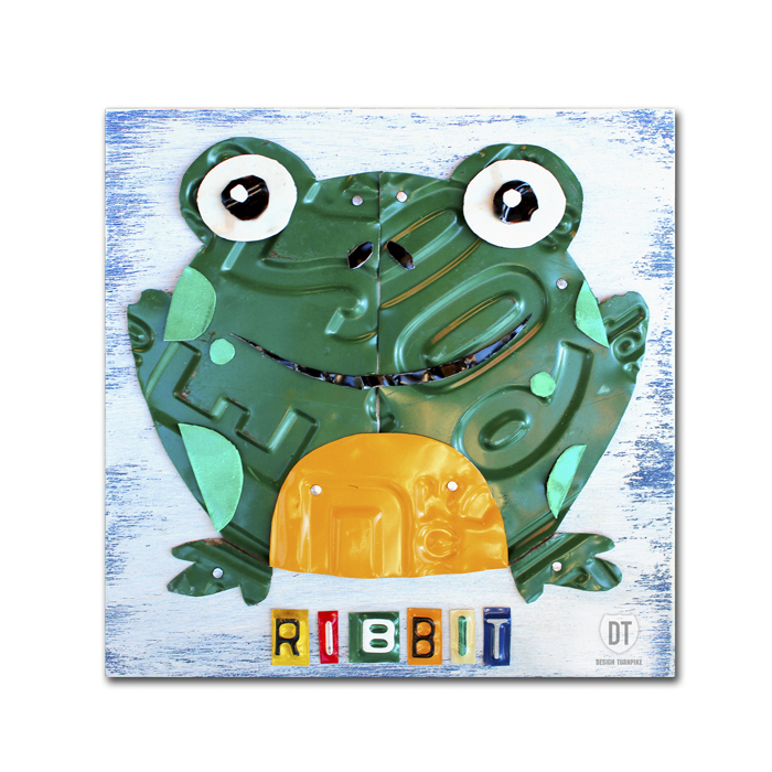Design Turnpike 'Ribbit The Frog' Canvas Wall Art 14 X 14