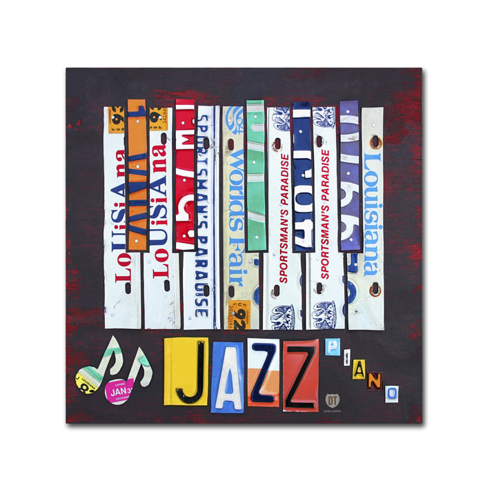 Design Turnpike 'Jazz Series Piano' Canvas Wall Art 14 X 14