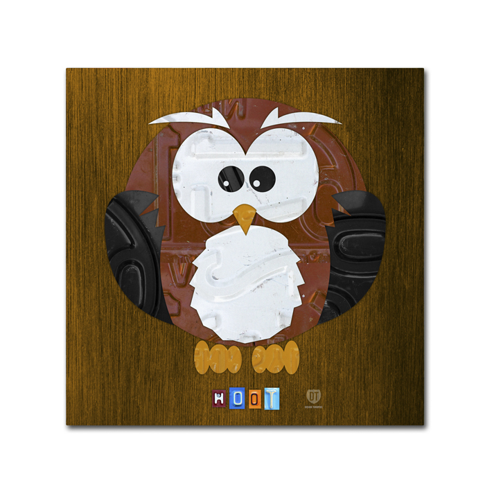Design Turnpike 'Hoot The Owl' Canvas Wall Art 14 X 14