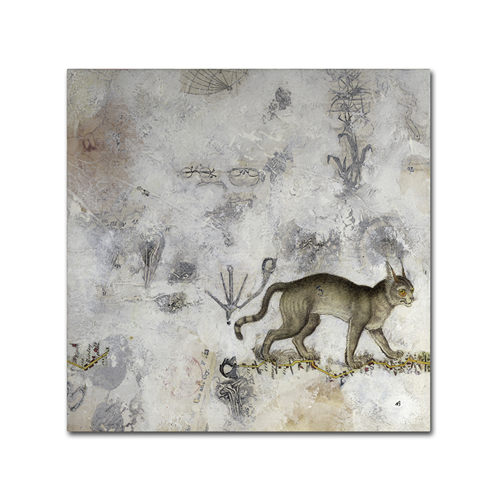 Nick Bantock 'Lynx' Canvas Wall Art 14 X 14