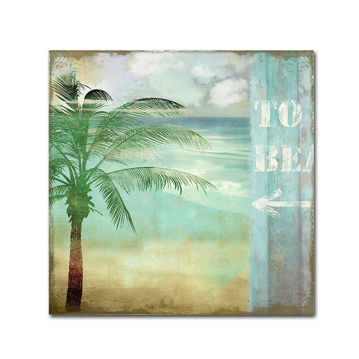 Color Bakery 'By The Sea III' Canvas Wall Art 14 X 14