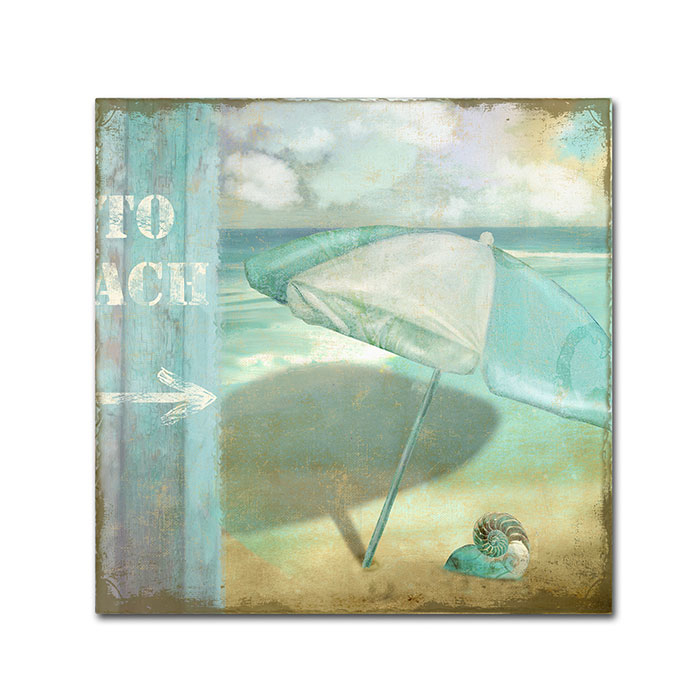 Color Bakery 'By The Sea II' Canvas Wall Art 14 X 14