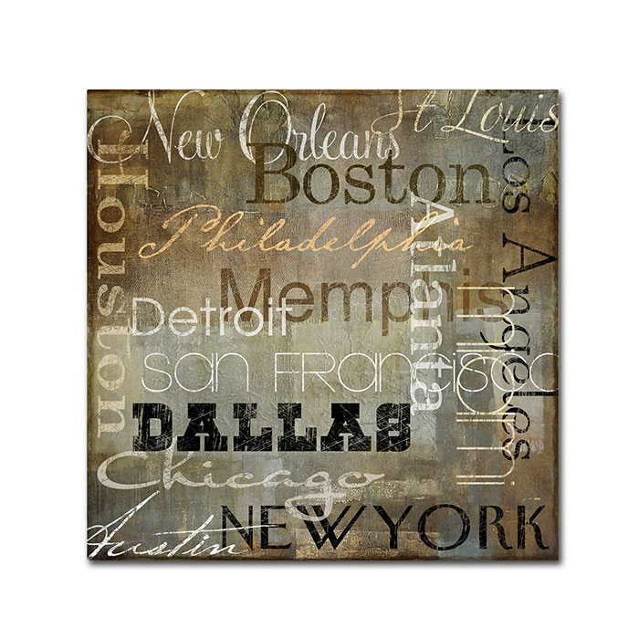Color Bakery 'Cities Of The World I' Canvas Wall Art 14 X 14