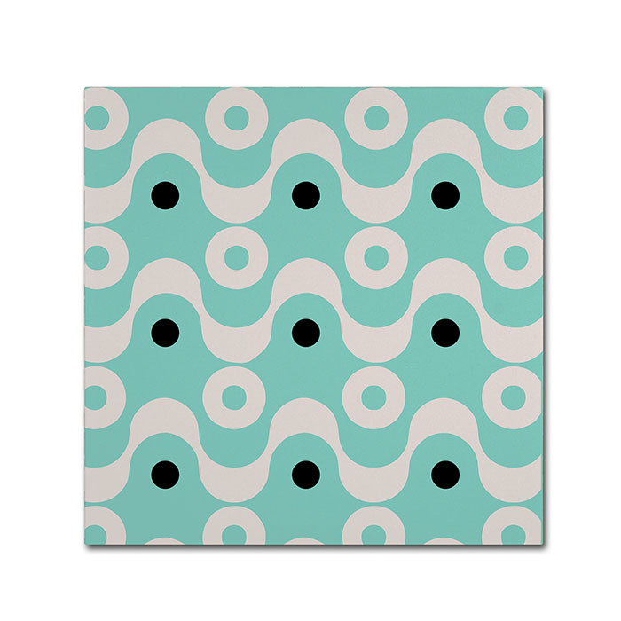 Color Bakery 'Fifties Patterns II' Canvas Wall Art 14 X 14