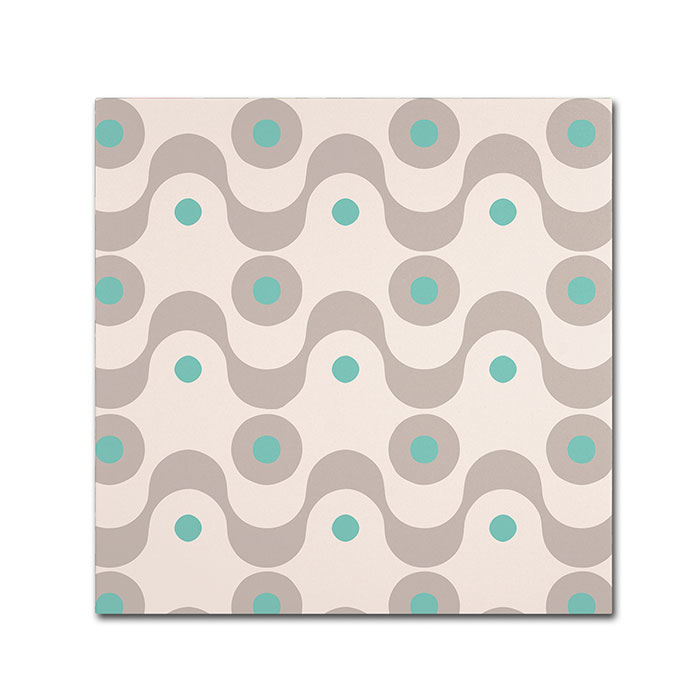 Color Bakery 'Fifties Patterns III' Canvas Wall Art 14 X 14