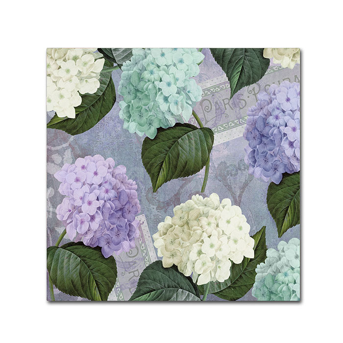 Color Bakery 'Hortensia Lavenders' Canvas Wall Art 14 X 14