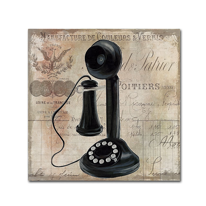Color Bakery 'Call Waiting I' Canvas Wall Art 14 X 14