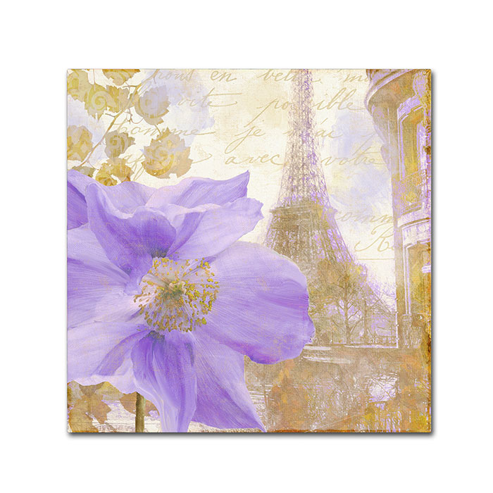 Color Bakery 'Purple Paris II' Canvas Wall Art 14 X 14