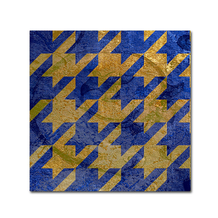 Color Bakery 'Houndstooth III' Canvas Wall Art 14 X 14