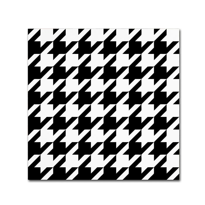 Color Bakery 'Houndstooth II' Canvas Wall Art 14 X 14