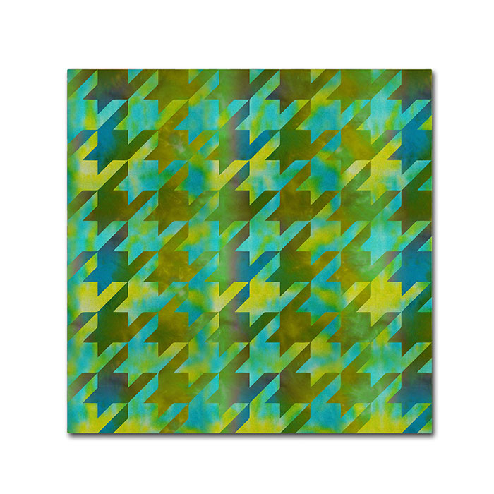 Color Bakery 'Houndstooth VII' Canvas Wall Art 14 X 14