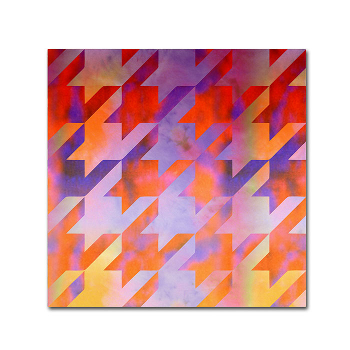 Color Bakery 'Houndstooth VIII' Canvas Wall Art 14 X 14