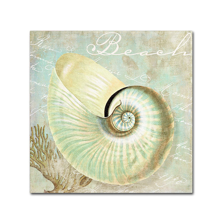 Color Bakery 'Turquoise Beach IV' Canvas Wall Art 14 X 14