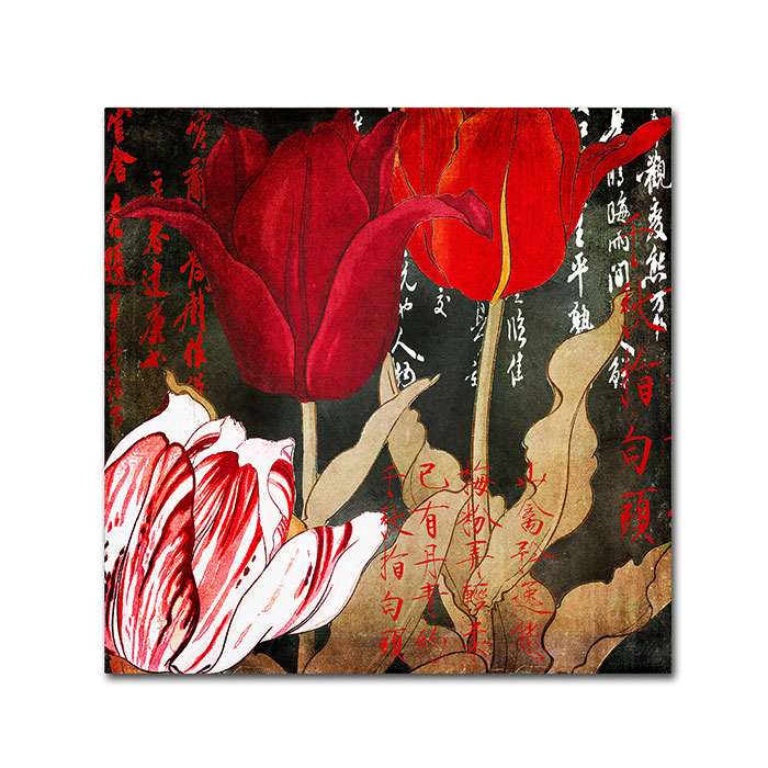 Color Bakery 'China Red II' Canvas Wall Art 14 X 14