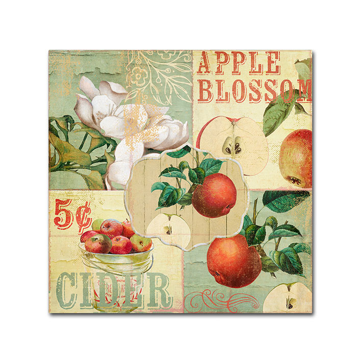 Color Bakery 'Apple Blossoms I' Canvas Wall Art 14 X 14