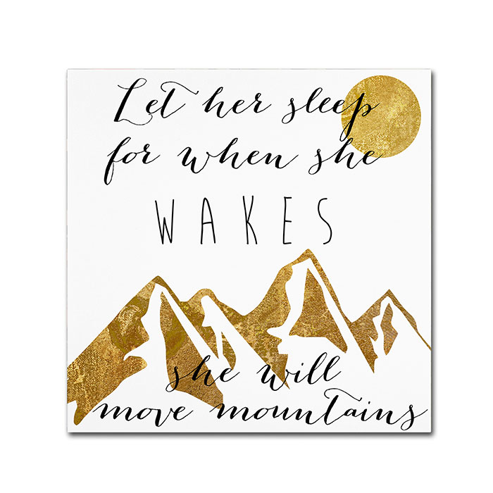 Color Bakery 'Mountains' Canvas Wall Art 14 X 14