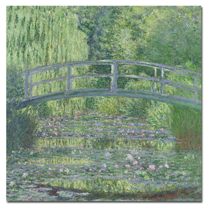 Claude Monet 'The Waterylily Pond, 1899' Canvas Wall Art 14 X 14