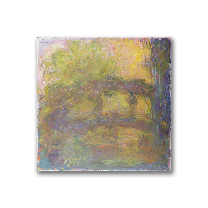 Claude Monet 'The Japanese Bridge 1918-24' Canvas Wall Art 14 X 14