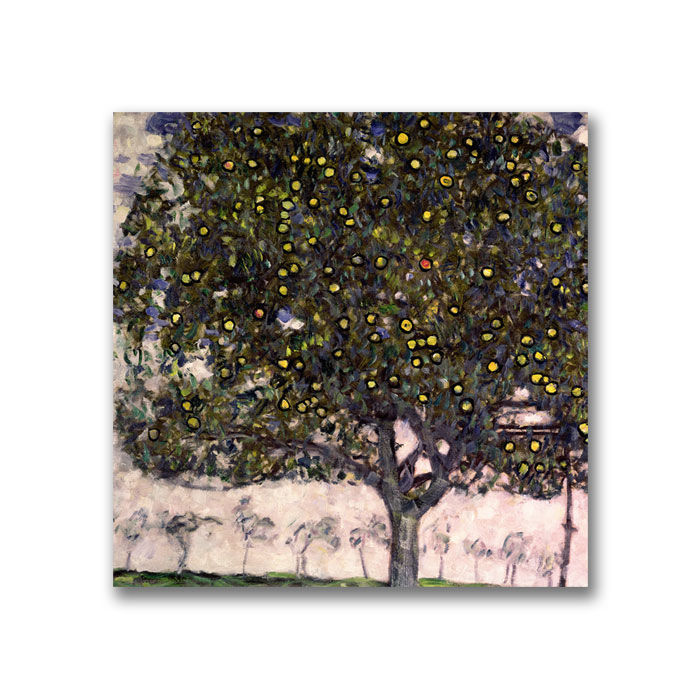 Gustav Klimt 'The Apple Tree' Canvas Wall Art 14 X 14