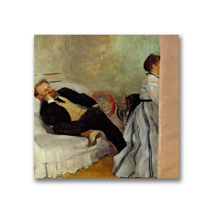 Edgar Degas'Monsieur And Madame Edouard Manet' Canvas Wall Art 14 X 14