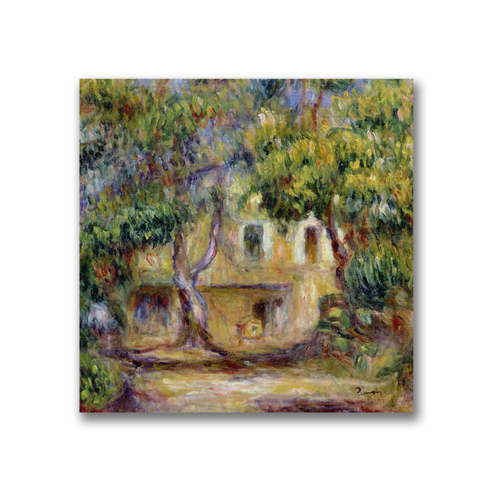 Pierre Renoir 'The Farm At Les Collettes' Canvas Wall Art 14 X 14
