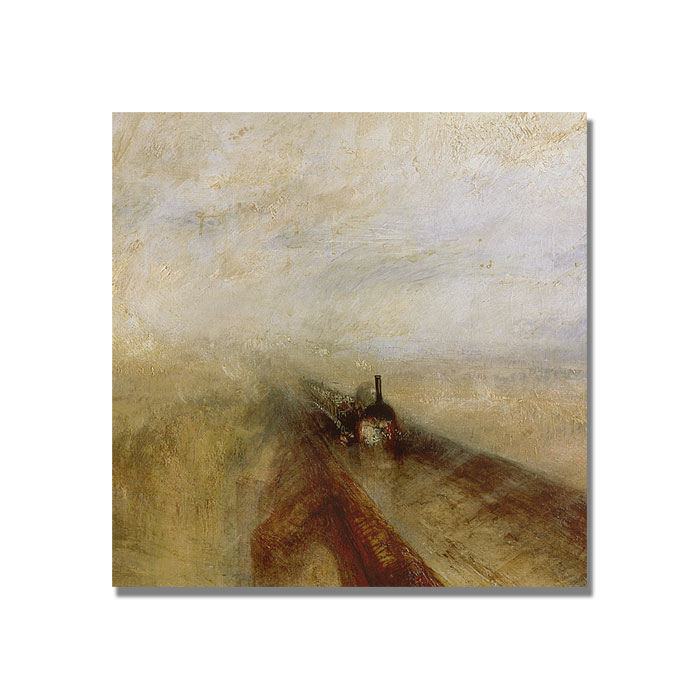 Joseph Turner 'Rain Steam And Speed' Canvas Wall Art 14 X 14