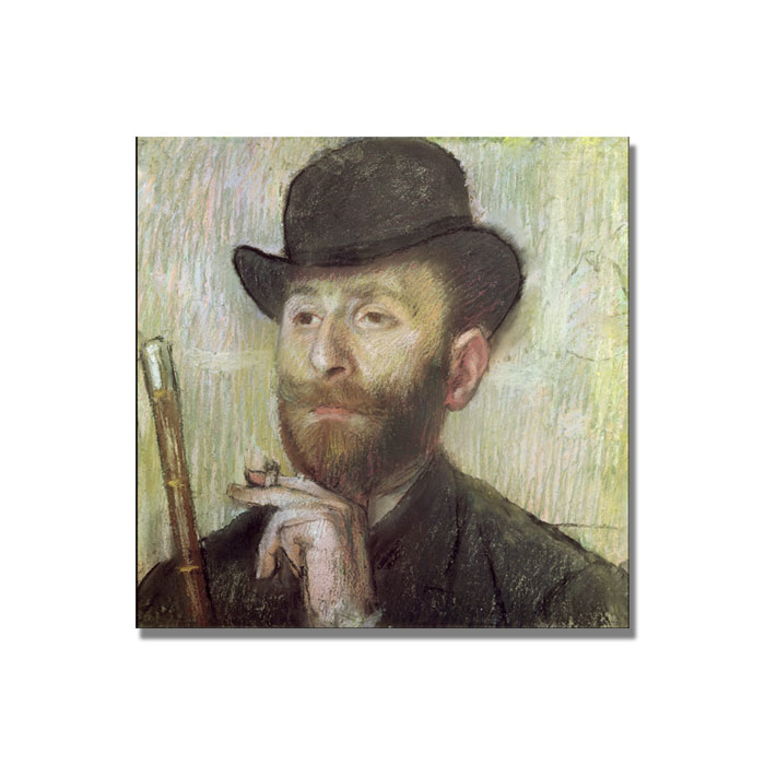 Edgar Degas 'Zachary Zakarian' Canvas Wall Art 14 X 14