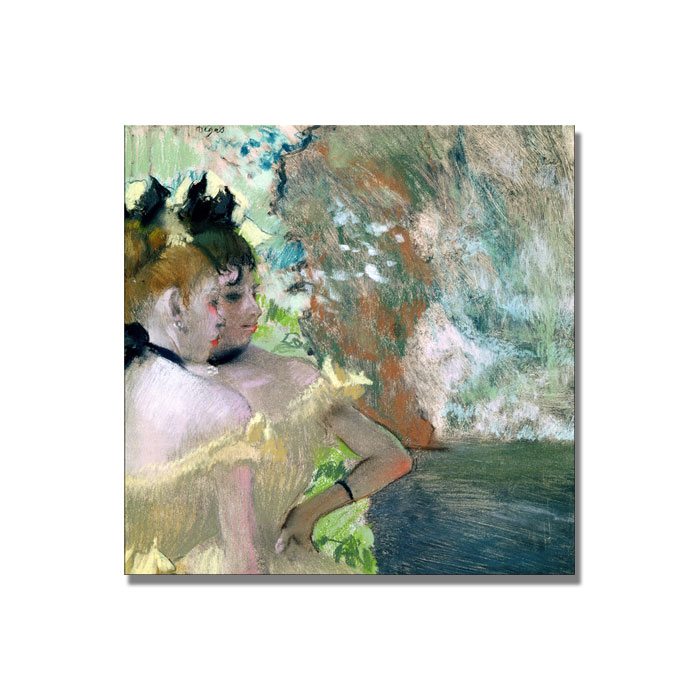 Edgar Degas 'Dancers In The Wings' Canvas Wall Art 14 X 14
