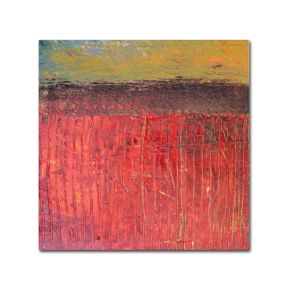 Michelle Calkins 'Highway Series Cranberry Bog' Canvas Wall Art 14 X 14