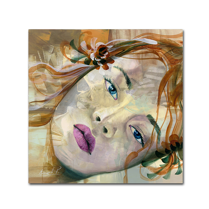 Andrea 'Pale Blue Eyes' Canvas Wall Art 14 X 14