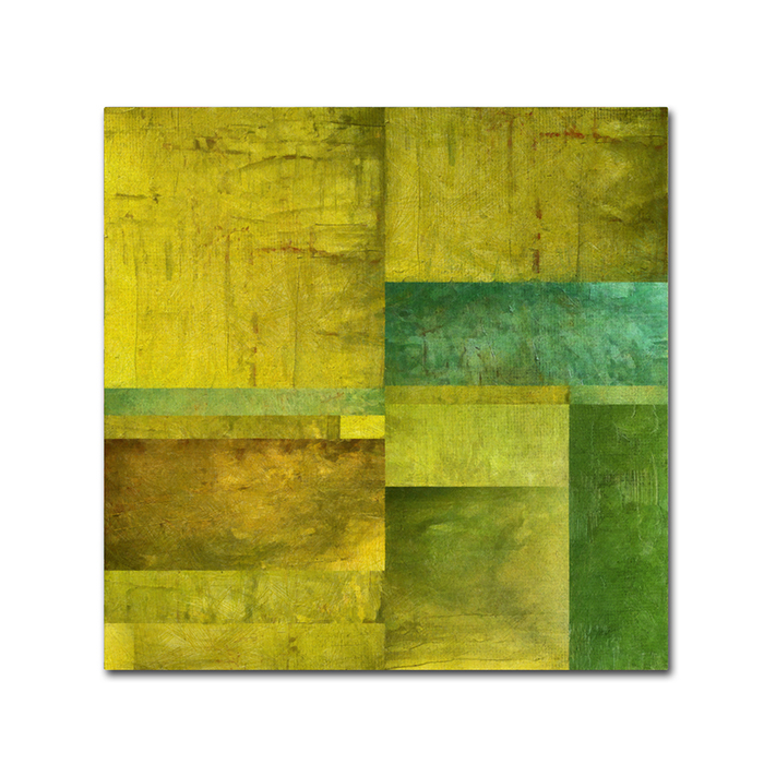 Michelle Calkins 'Essence Of Green' Canvas Wall Art 14 X 14