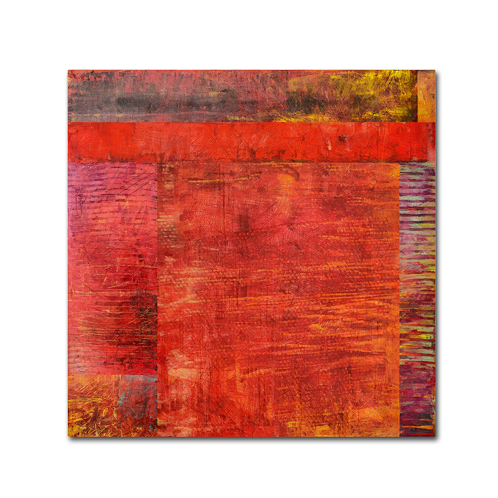 Michelle Calkins 'Essence Of Red 2' Canvas Wall Art 14 X 14