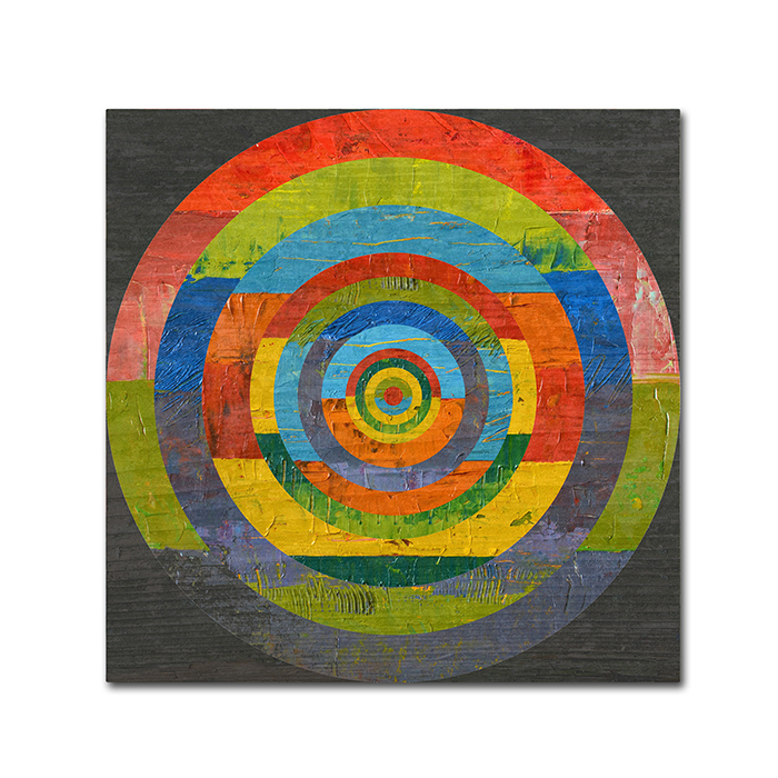 Michelle Calkins 'Full Circle 2.0' Canvas Wall Art 14 X 14