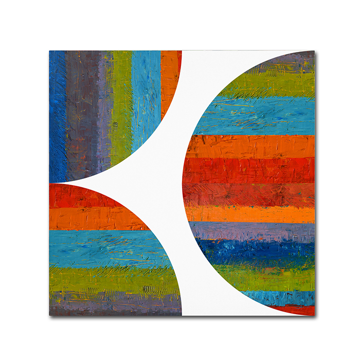 Michelle Calkins 'Half Circle And Quarter Rounds 1.0' Canvas Wall Art 14 X 14