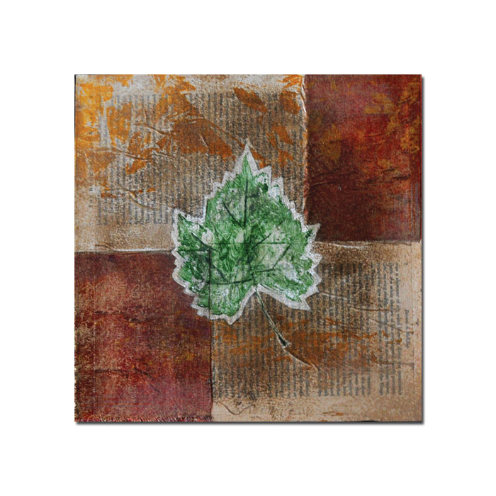 Rusty Leaf II By Nicole Dietz-14x14 Canvas Wall Art 14 X 14