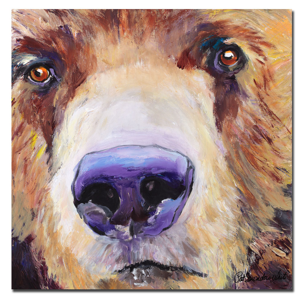 Pat Saunders-White 'The Sniffer' Canvas Wall Art 14 X 14