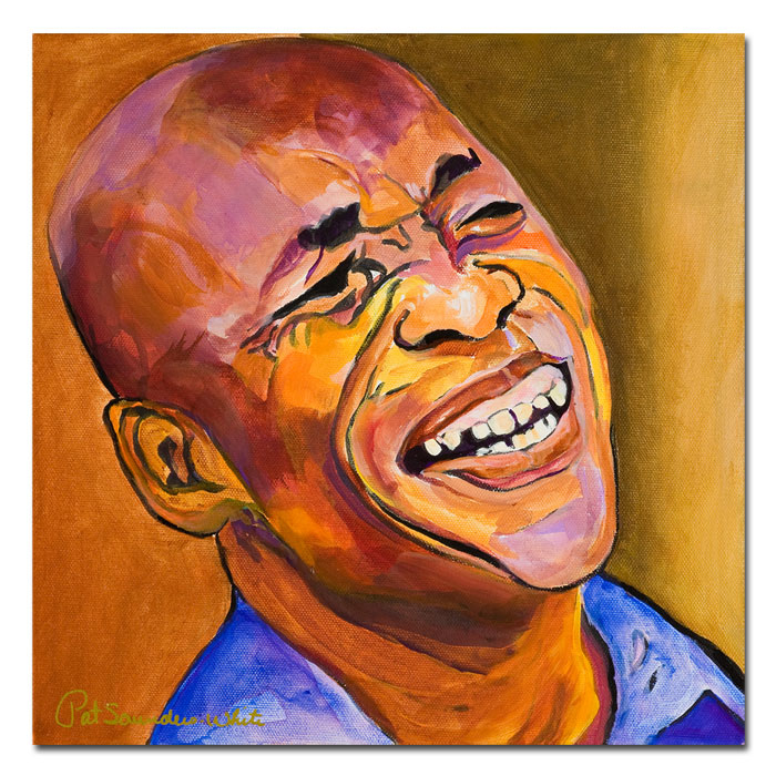 Pat Saunders-White 'Jazz Man' Canvas Wall Art 14 X 14