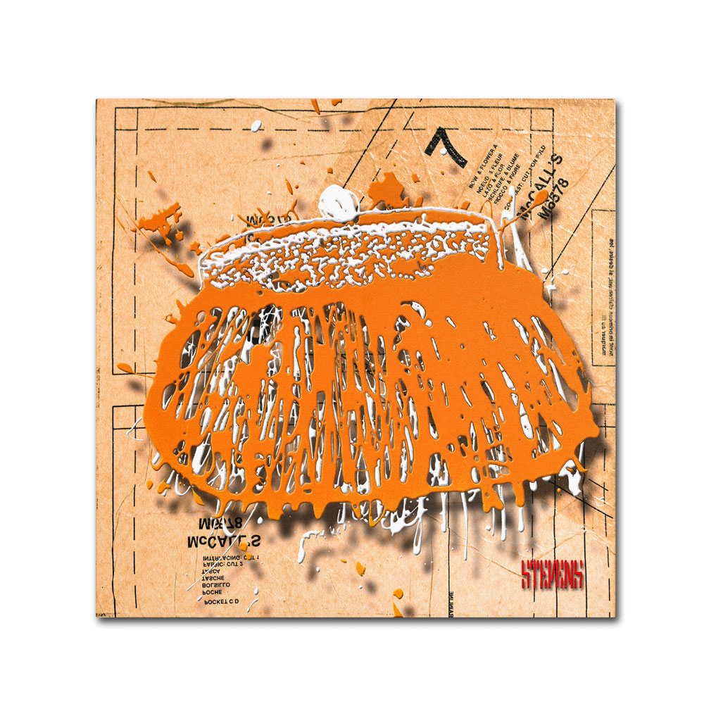 Roderick Stevens 'Snap Purse Orange' Canvas Wall Art 14 X 14