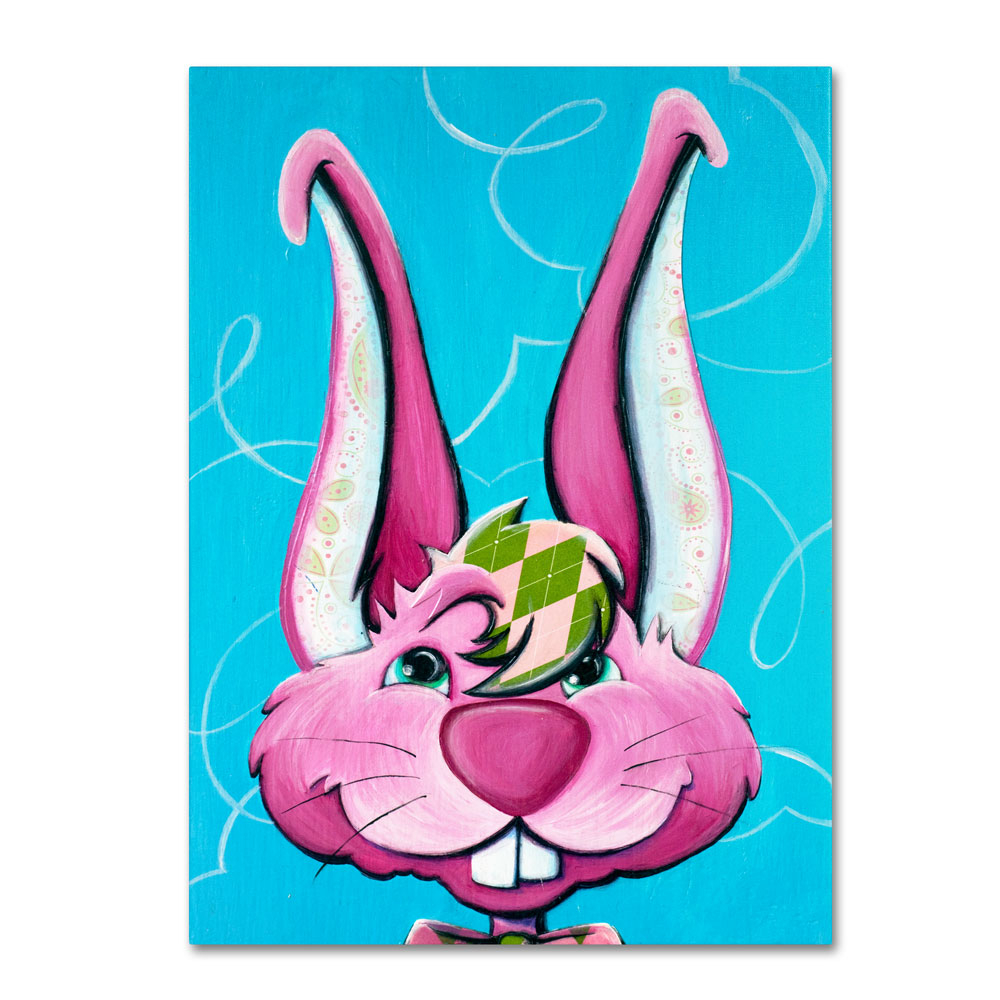 Sylvia Brown 'Dressy Bunny' Canvas Wall Art 14 X 14