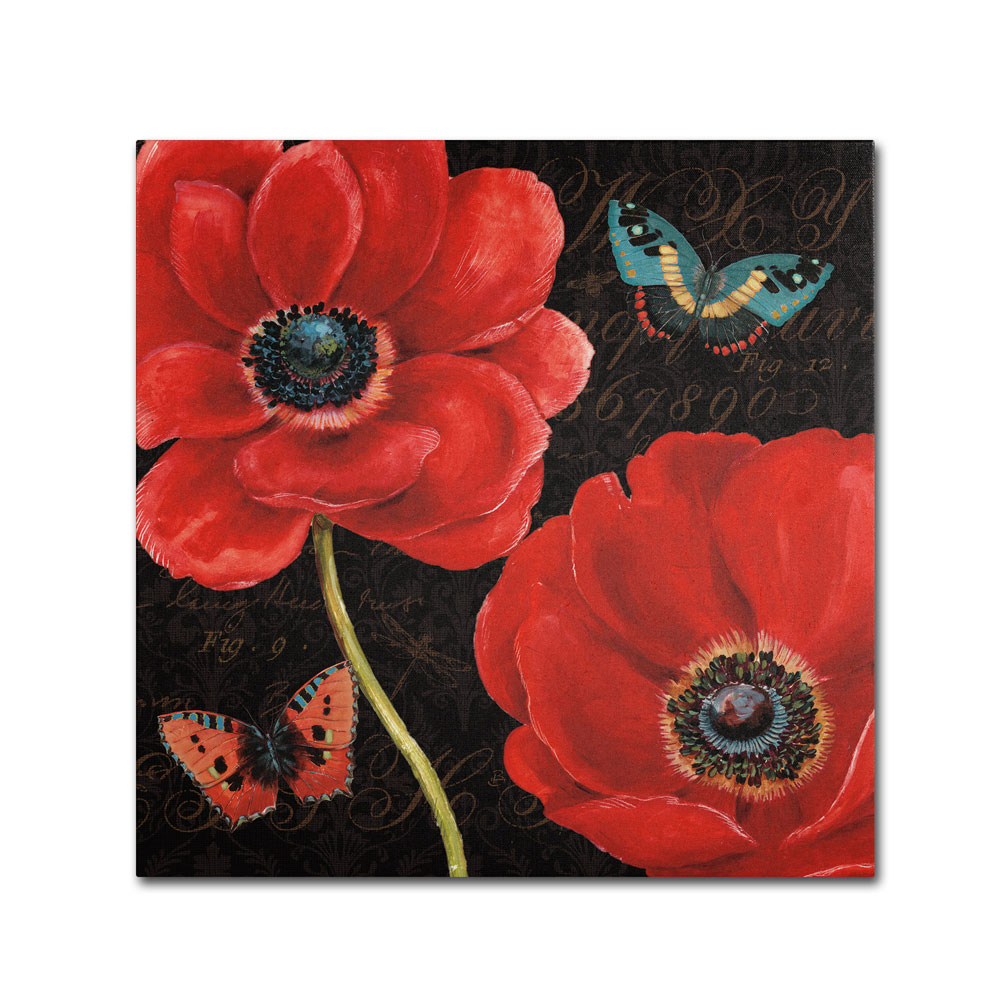 Daphne Brissonnet 'Petals And Wings II' Canvas Wall Art 14 X 14