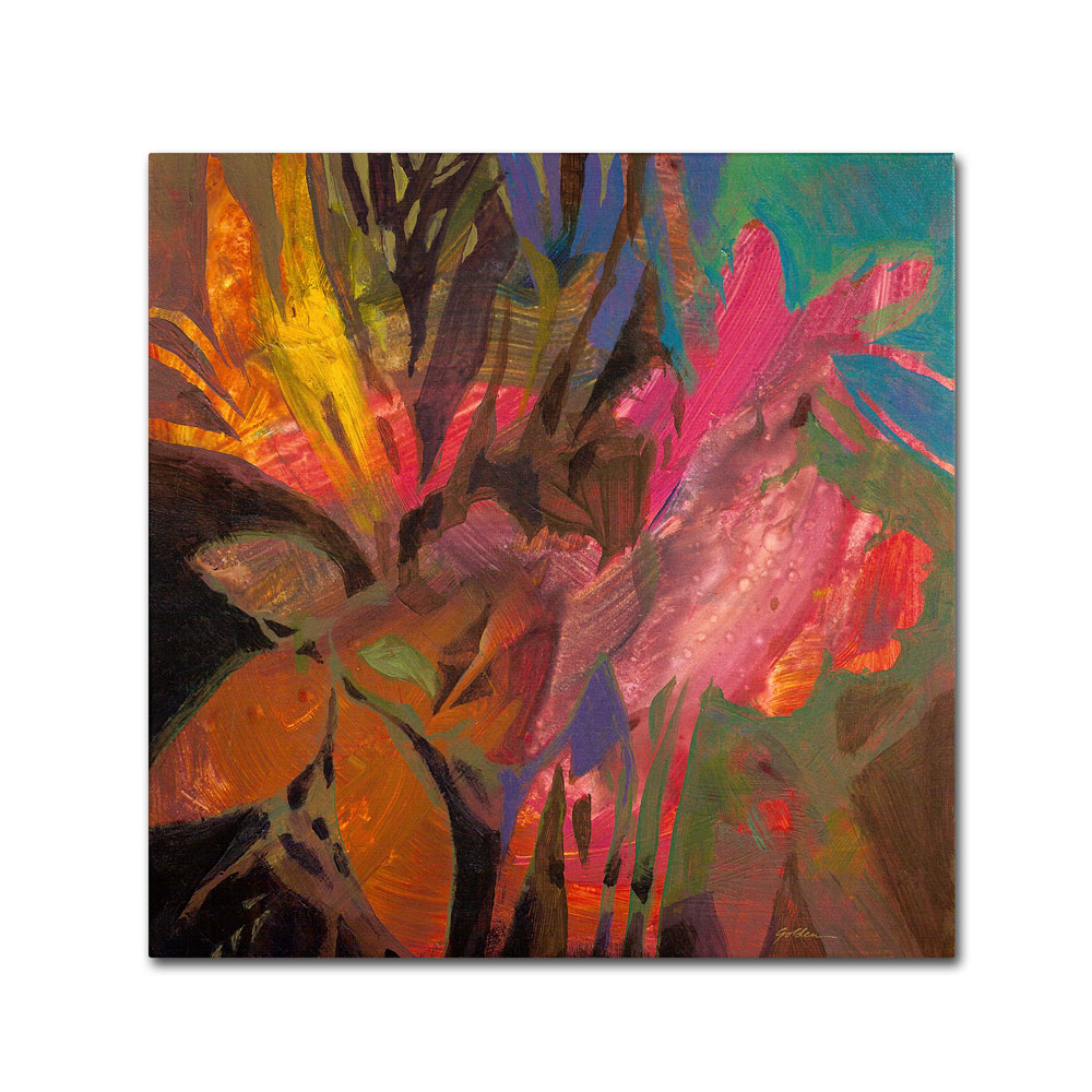 Sheila Golden 'Colors Of The Night' Canvas Wall Art 14 X 14