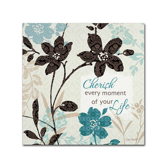 Lisa Audit 'Botanical Touch Quote I' Canvas Wall Art 14 X 14