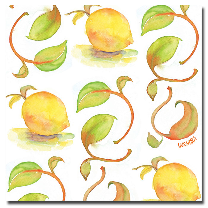 Wendra 'Lemons' Canvas Wall Art 14 X 14