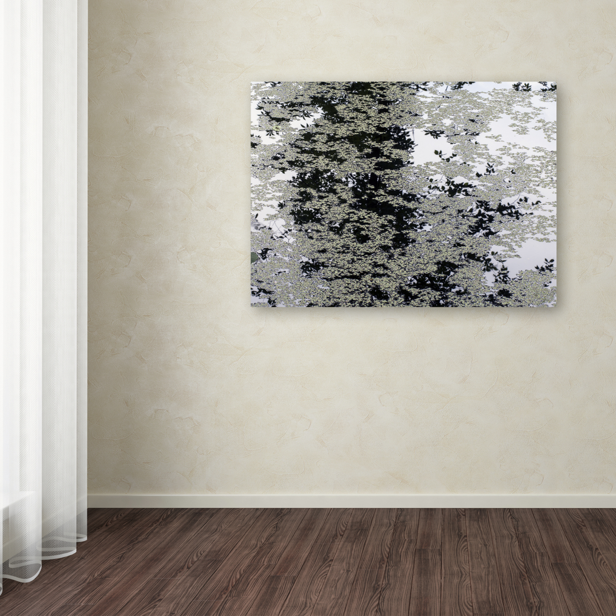 Kurt Shaffer 'Marsh Abstract' Canvas Wall Art 35 X 47 Inches