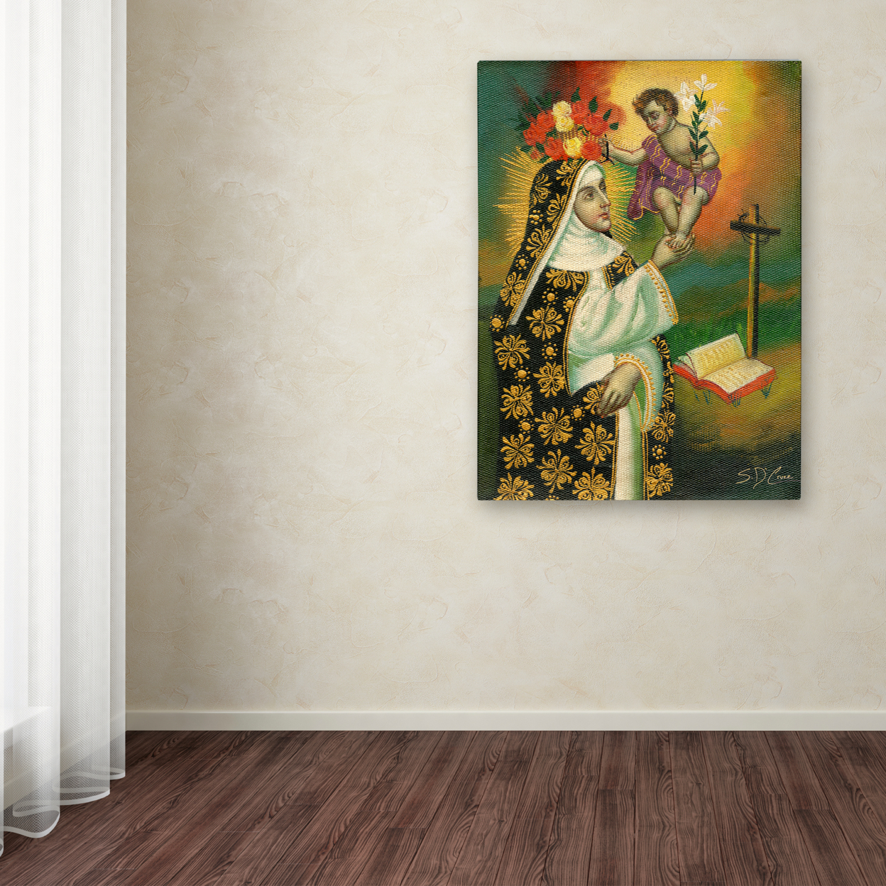Masters Fine Art 'Mother And Child' Canvas Wall Art 35 X 47 Inches