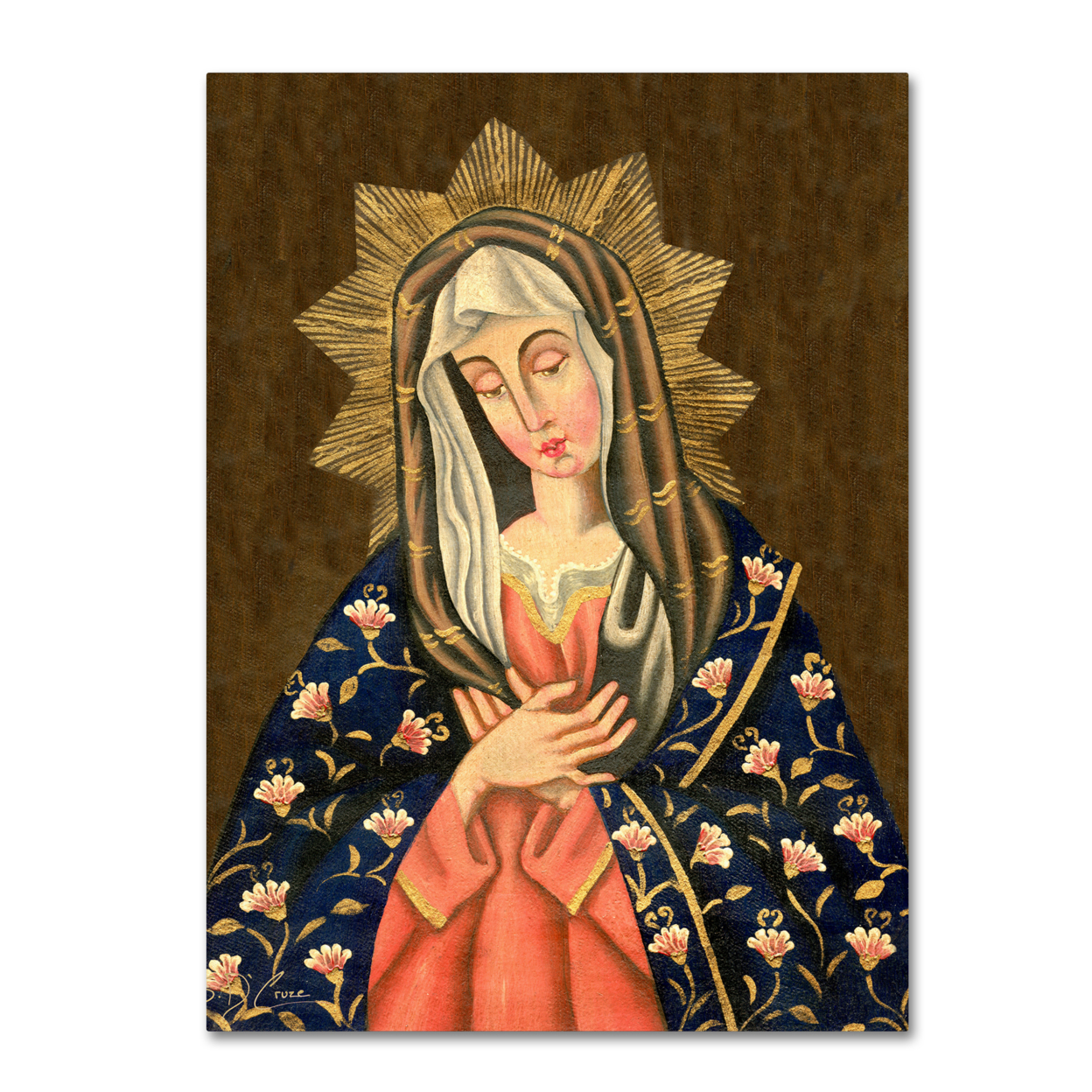 Masters Fine Art 'The Virgin II' Canvas Wall Art 35 X 47 Inches