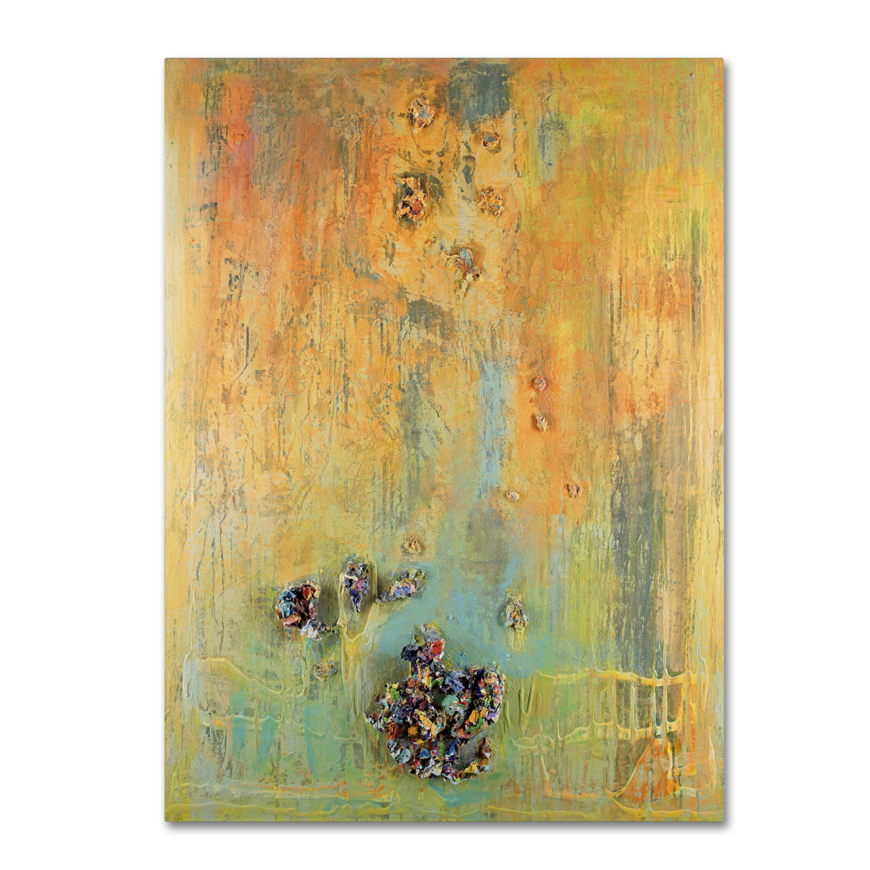 Pat Saunders-White 'Tropical Island' Canvas Wall Art 35 X 47 Inches