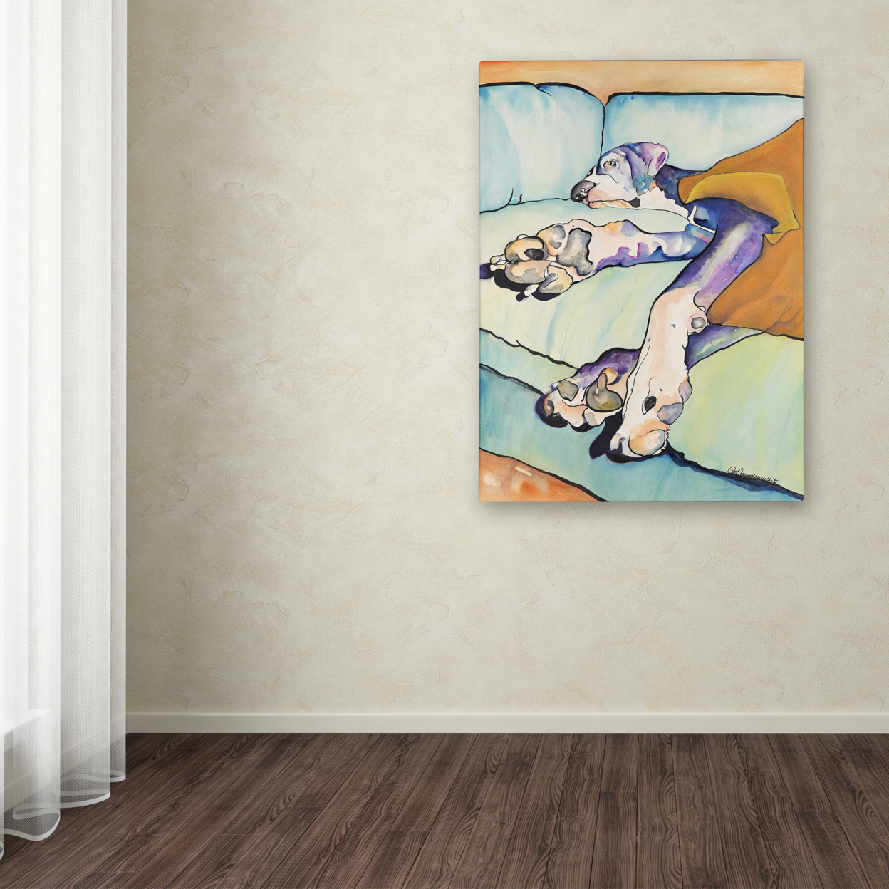 Pat Saunders-White 'Sweet Sleep II' Canvas Wall Art 35 X 47 Inches