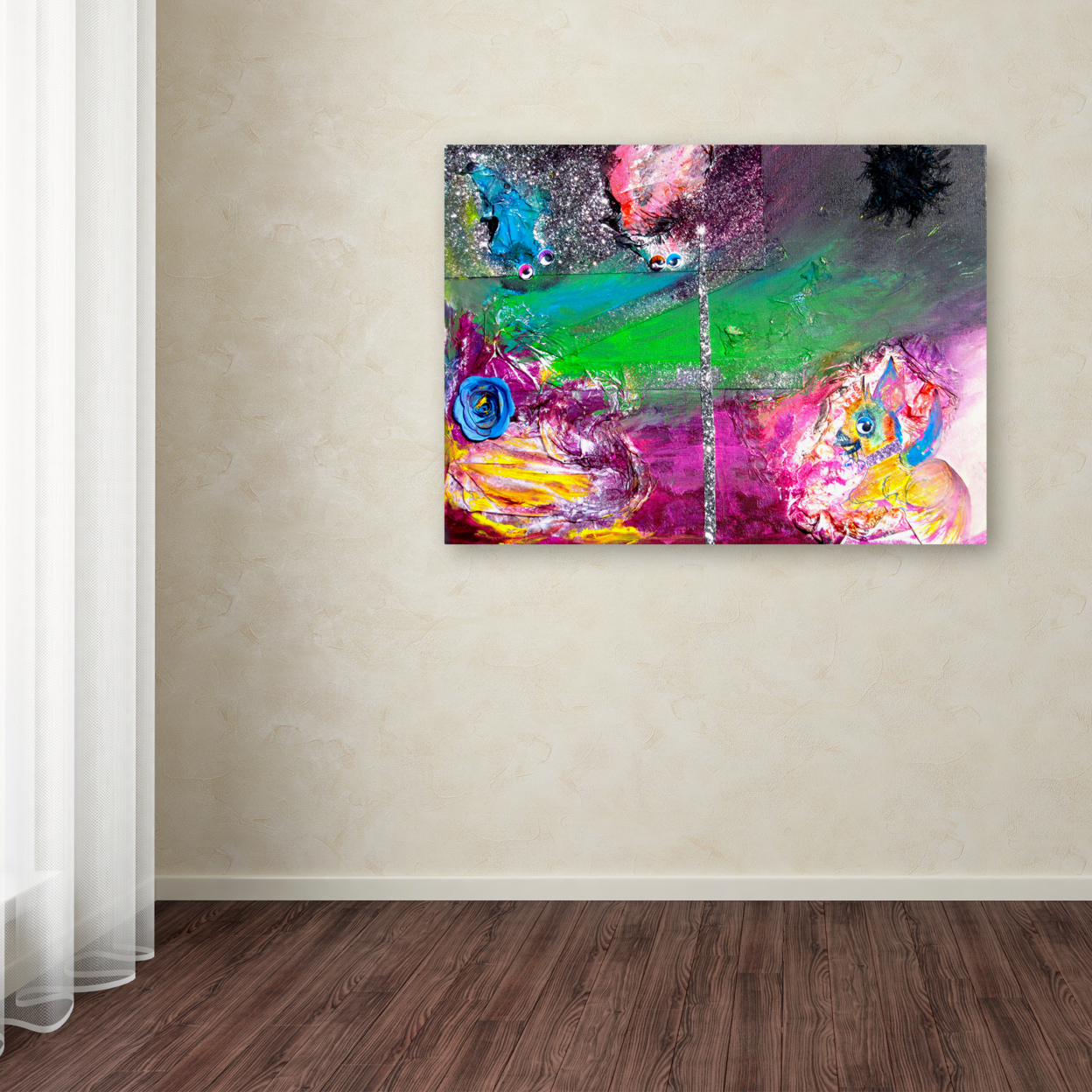 Amanda Rea 'Vertigo' Canvas Wall Art 35 X 47 Inches