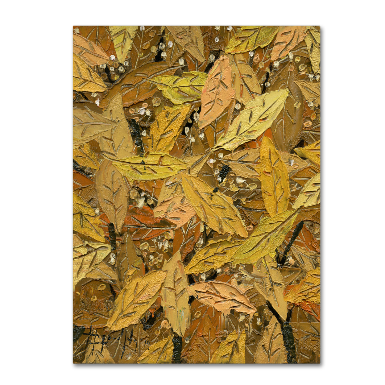 Hai Odelia 'Autumn' Canvas Wall Art 35 X 47 Inches